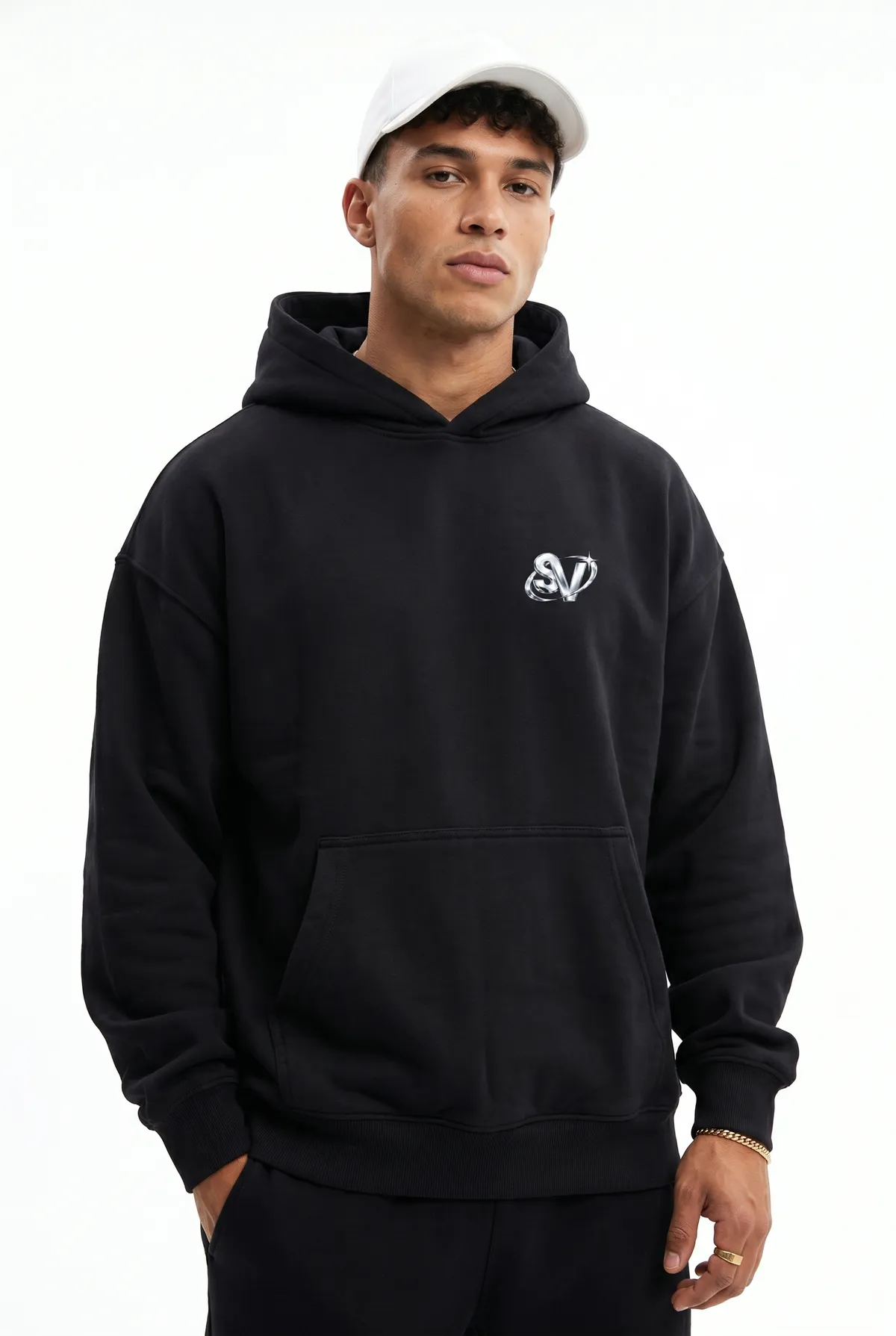 LYTD® SV Hoodie – Oversized, Schwarz